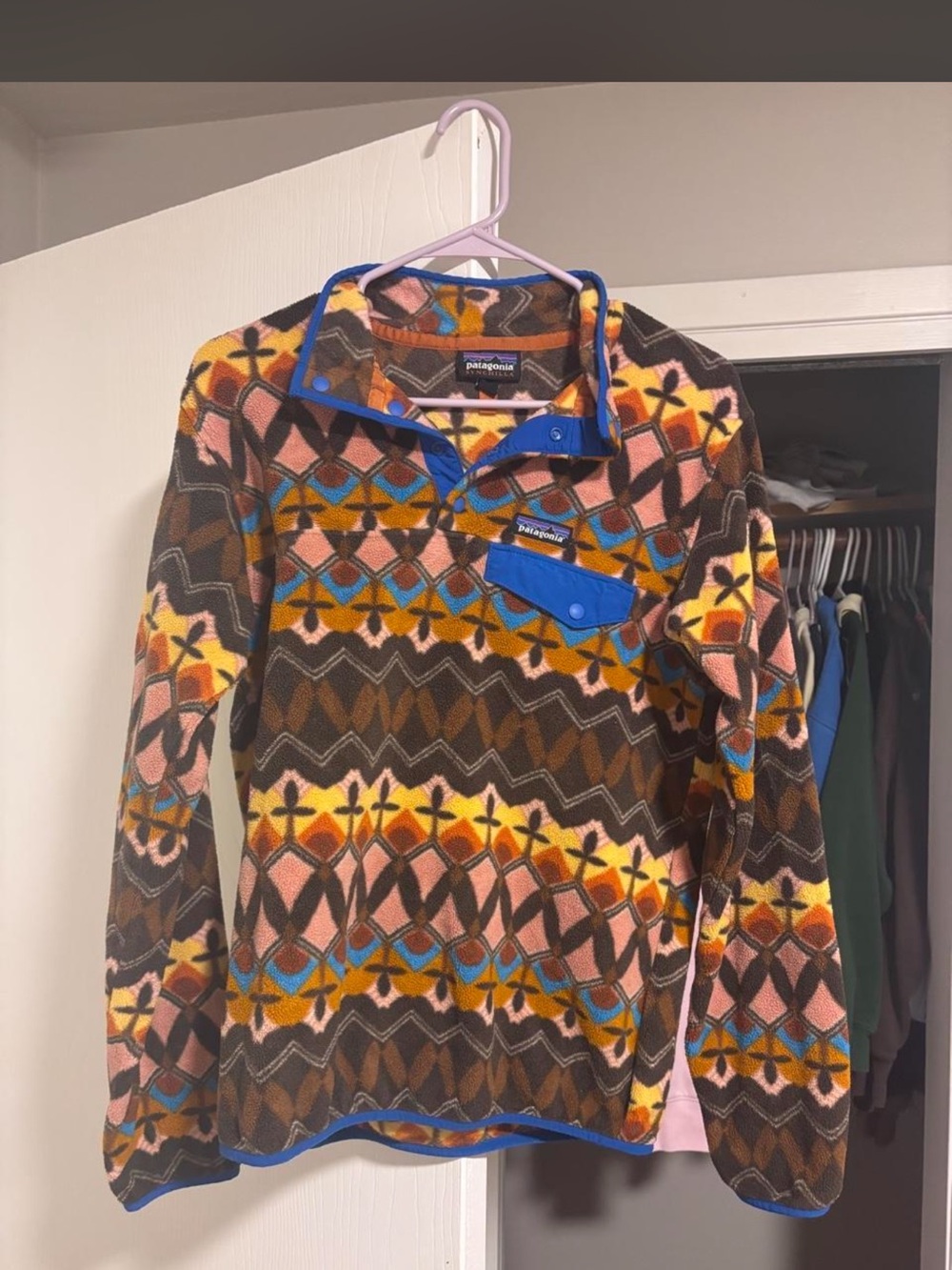 Patagonia Women’s Multicolor Patterned Pullover Fleece Sweater